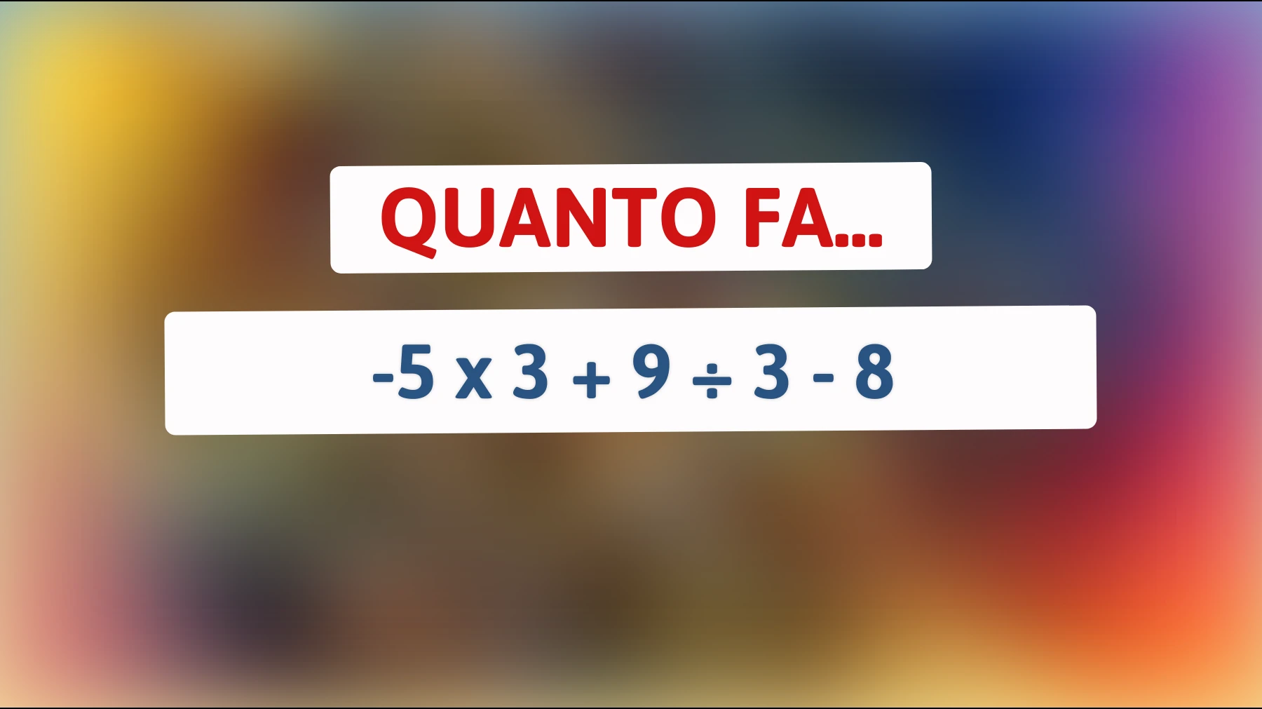 "Svelato il rebus matematico che solo i veri geni riescono a risolvere: riuscirai a sorprenderci?""