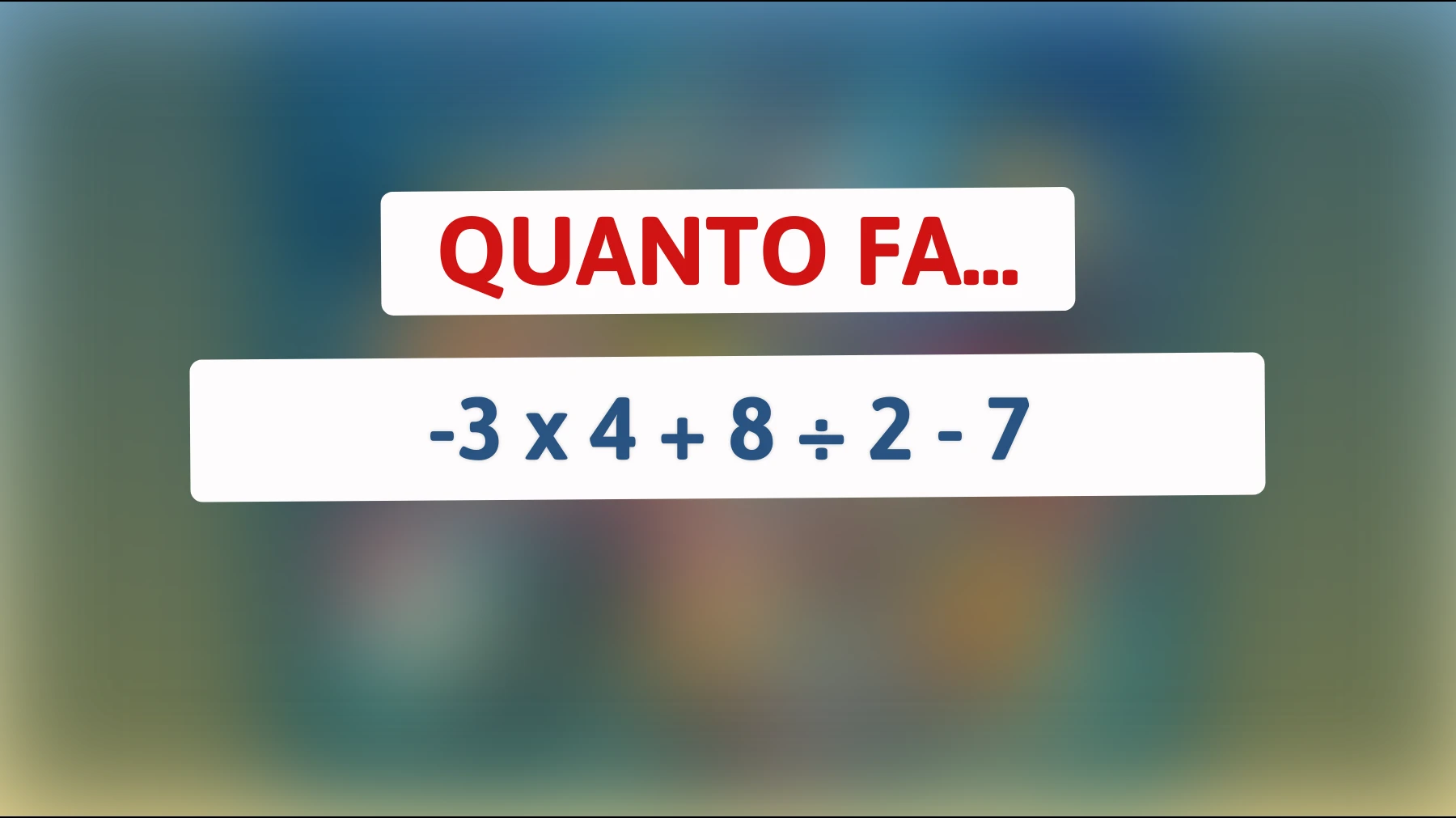 Scopri l'indovinello matematico che solo i veri geni riescono a risolvere! accetta la sfida e metti alla prova il tuo cervello!"